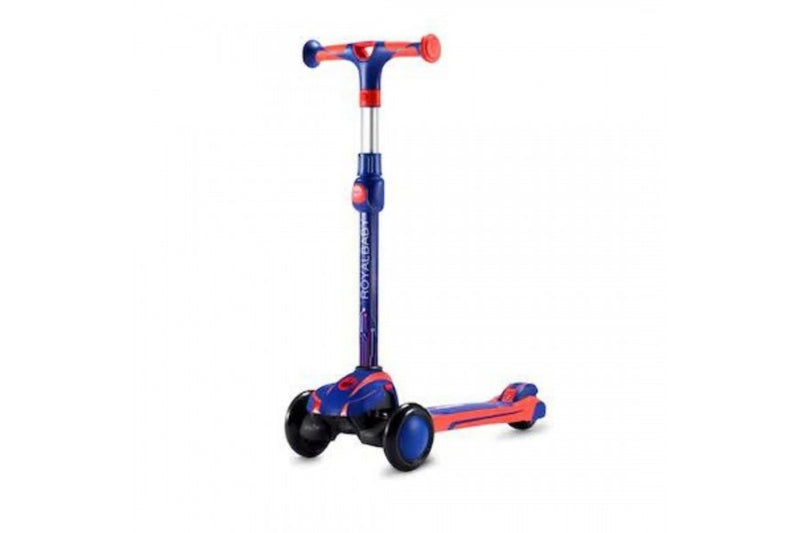 Royal Baby Scooter D3 Patent T-Bar Suspension Dark Blue - Rideshop