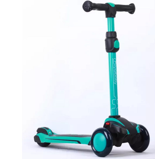 Royal Baby Scooter D3 Patent T-Bar Suspension Blue - Rideshop