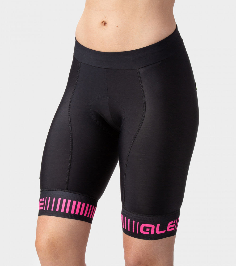 Ale Shorts Pr-R Strada Neg/Fucsia Mujer - Rideshop