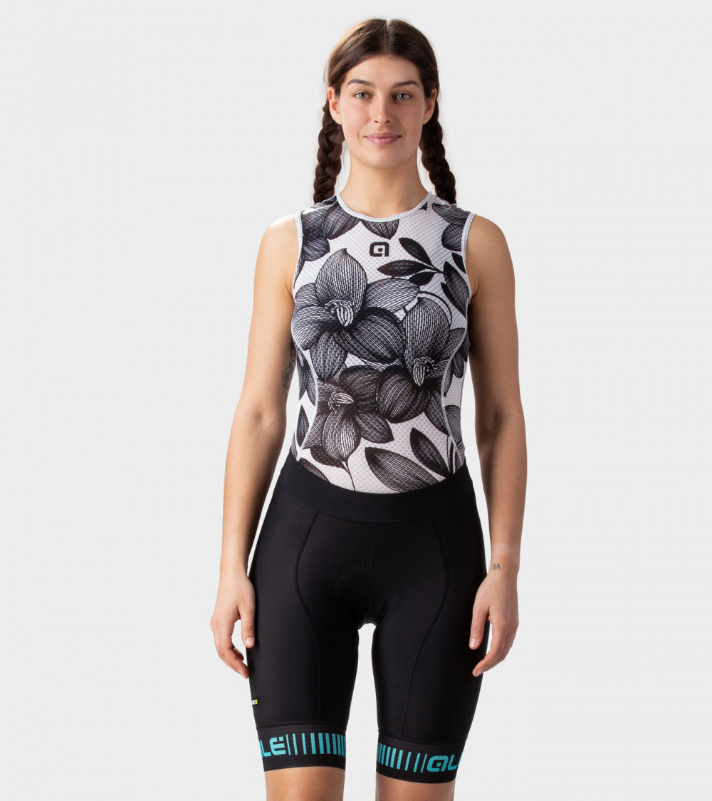 Ale Shorts Pr-R Strada Neg/Turquesa Mujer - Rideshop