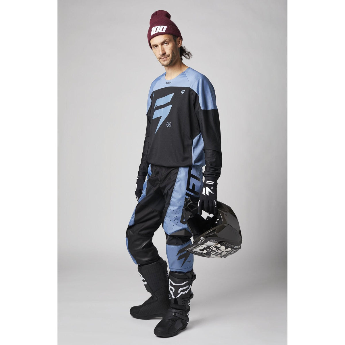 Polera Moto Whit3 Label Trac Grafito Shift - Rideshop