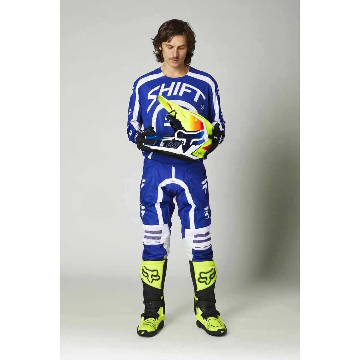 Pantalon Moto 3Lack Label Curv Azul Shift - Rideshop