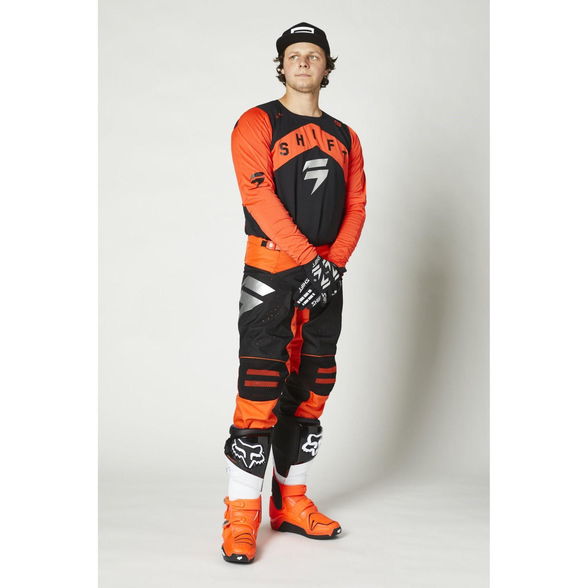 Polera Moto 3Lack Label Veem Naranjo Shift - Rideshop