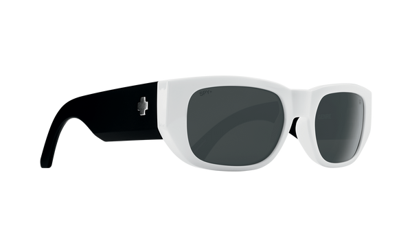 SPY Anteojos Genre White Happy Gray with Black Mirror - Rideshop