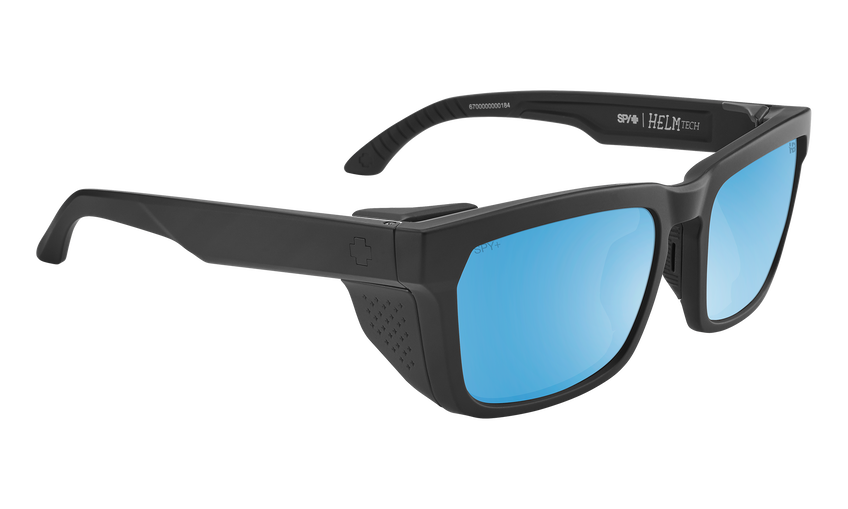SPY+ Anteojos Helm Tech Matte Black Happy Boost Bronze Polar Ice Blue Spectra Mirror - Rideshop