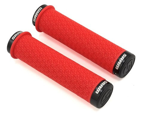 Sram Puños Lock On Silicona Rojo Con Topes - Rideshop