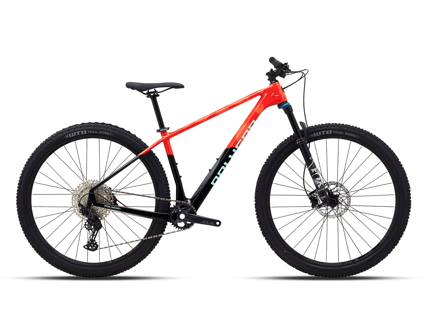 Polygon Bicicleta Syncline C5 Red/Black - Rideshop