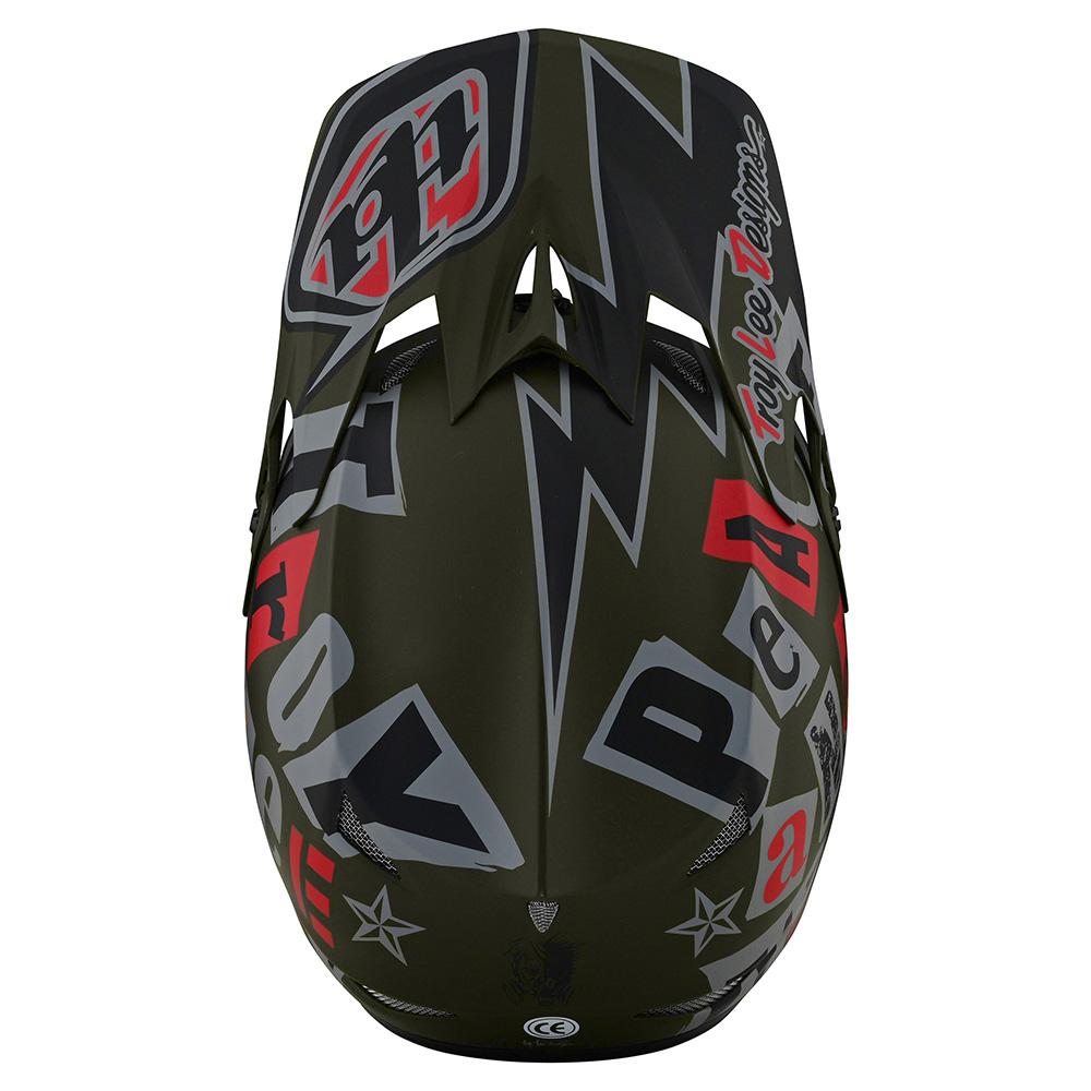 Casco de Bicicleta D3 Fiberlite Anarchy Verde Troy Lee Designs - Rideshop