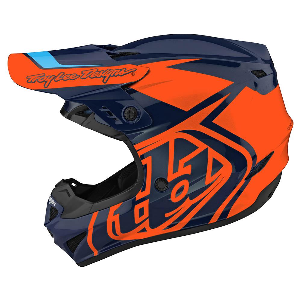 Casco de Moto Gp Azul/Naranjo Troy Lee Designs - Rideshop