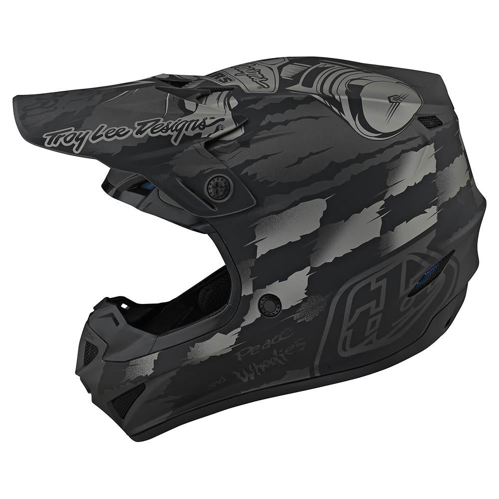 Casco de Moto Se4 Polyacrylite Strike Negro/Gris Troy Lee Designs - Rideshop