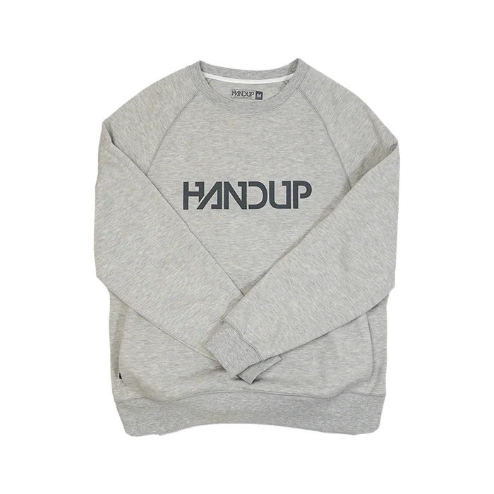 Polerón Handup CREWNECK BONE GREY - Rideshop
