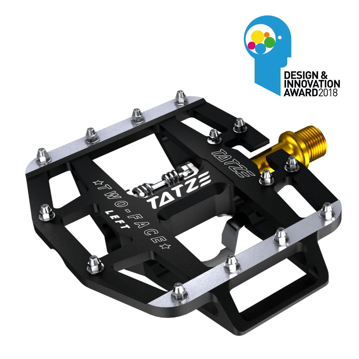 Pedal de Plataforma y Fijación Two-Face Titanio Tatze - Rideshop