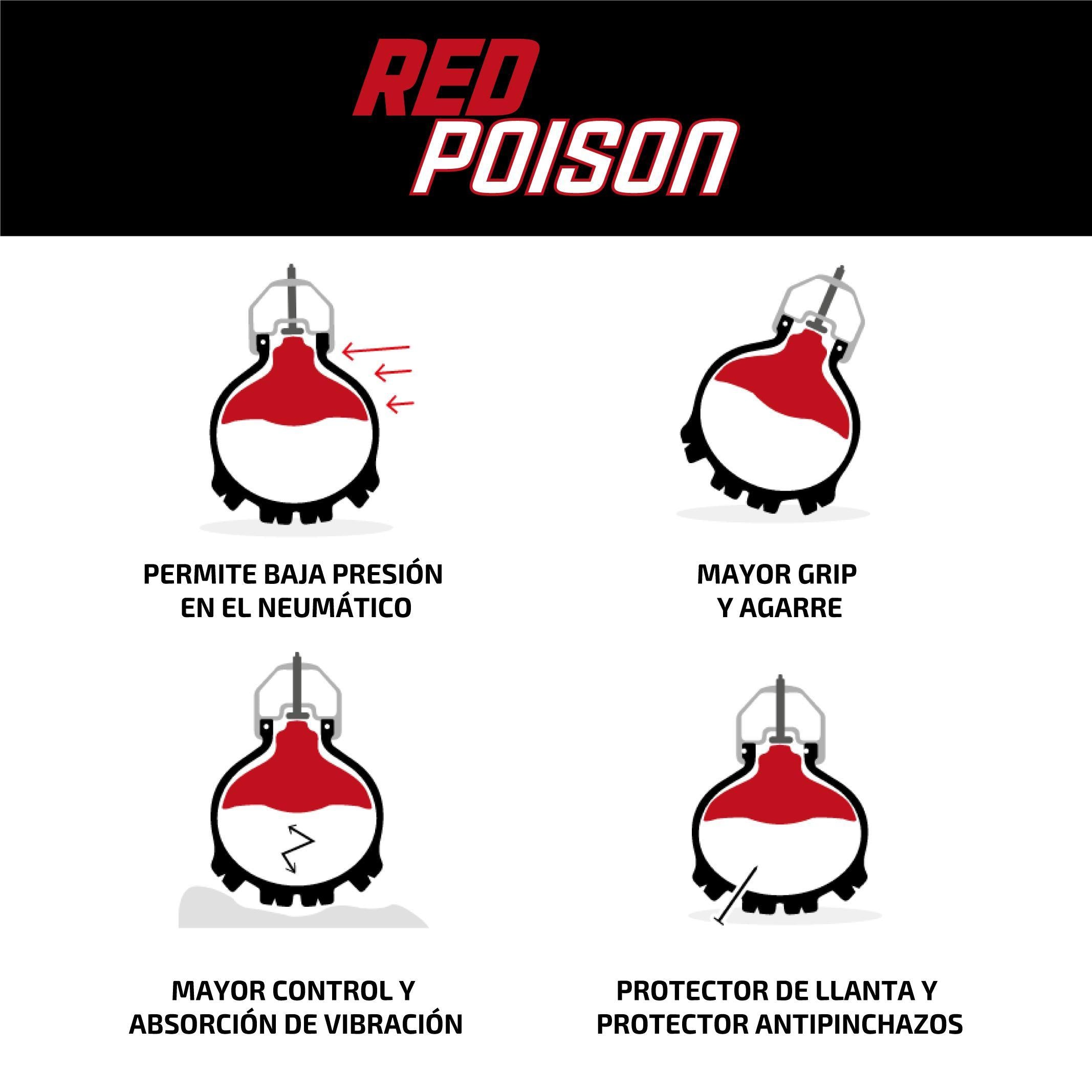 Mousse MTB Red Poison 29´ Rojo TechnoMousse - Rideshop