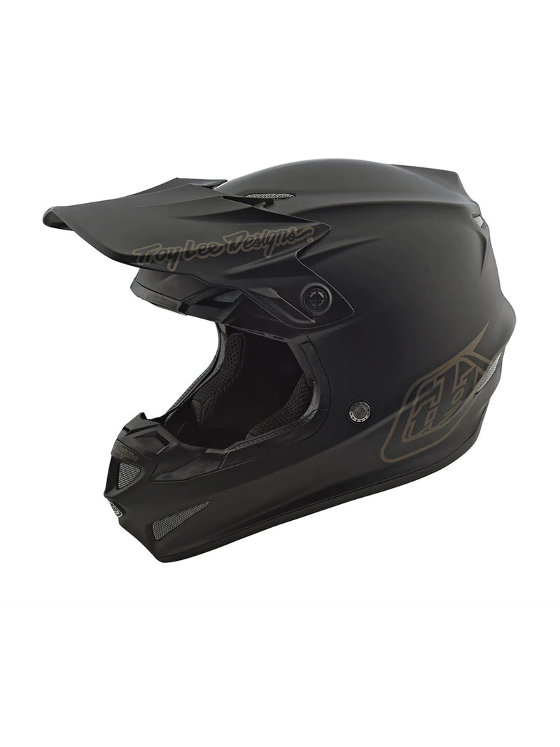 Troy Lee Designs Casco De Moto Para Niño SE4 Polyacrylite Midnight Negro