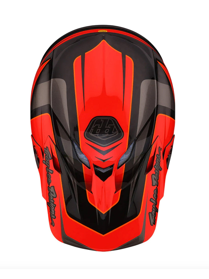 Troy Lee Designs Casco de Moto Se5 Carbon Mips Saber Rocket Rojo