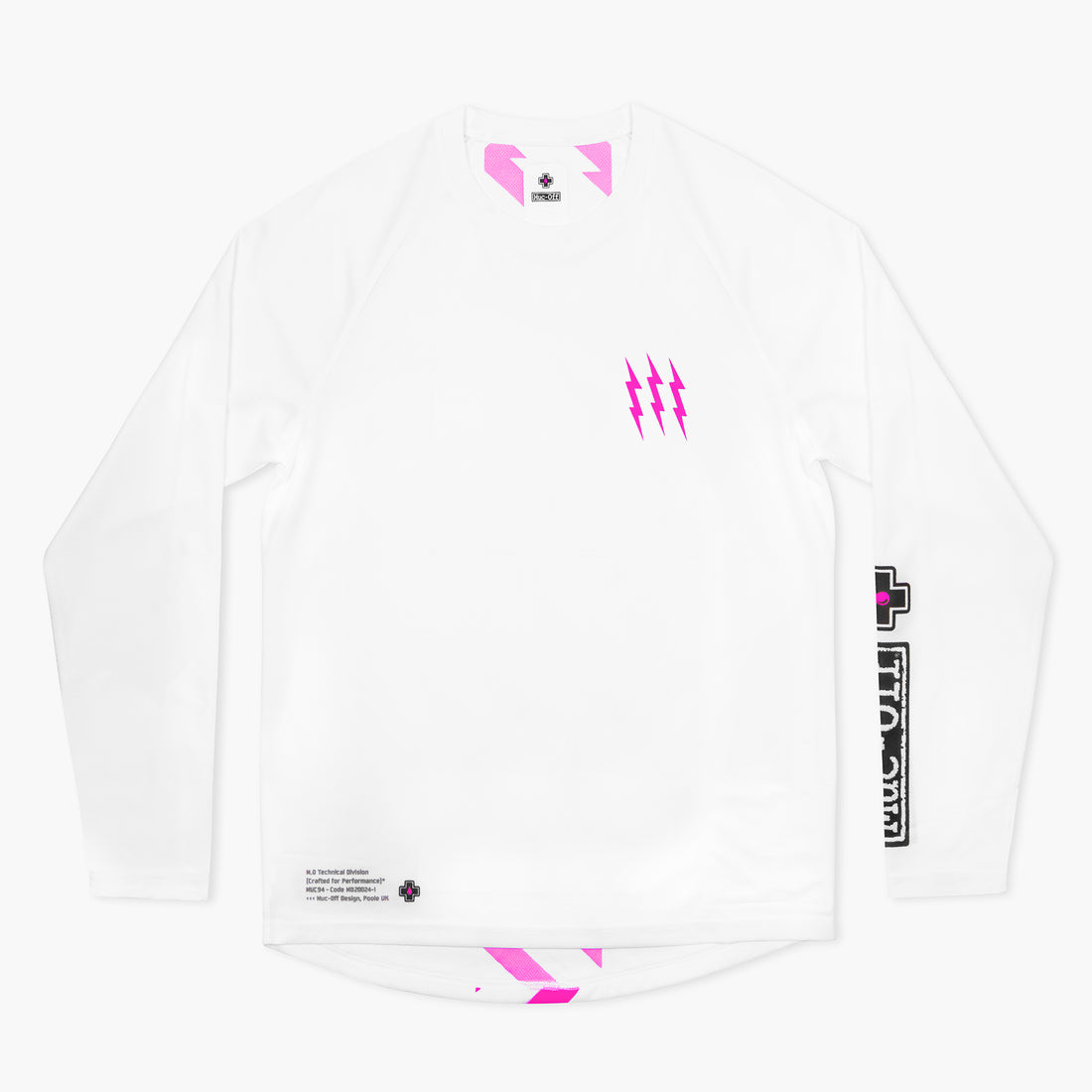 Muc-Off Polera Long Sleeve Riders White - Rideshop