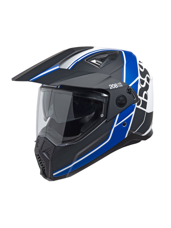 IXS Casco De Calle Enduro 208 2.0 Negro Matte Azul - Rideshop