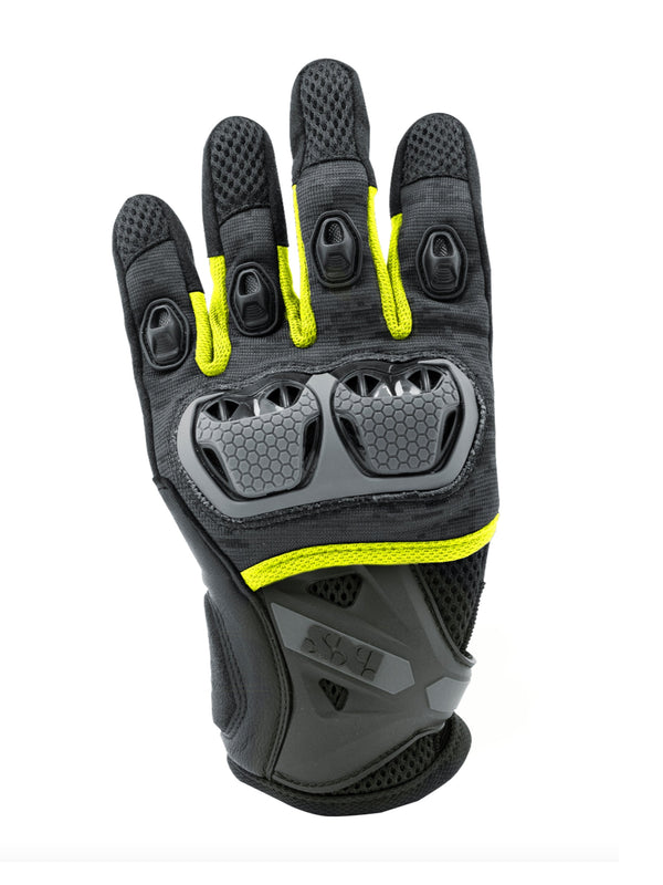 IXS Guantes de Moto Tour LT Montevideo-air S Negro / Gris / Amarillo - Rideshop