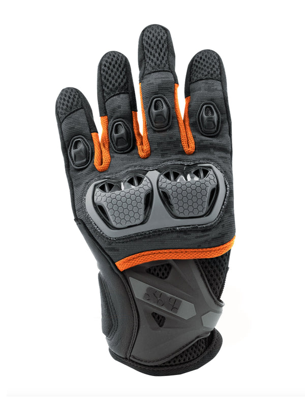 IXS Guantes de Moto Tour LT Montevideo-air S Negro / Gris / Naranjo - Rideshop