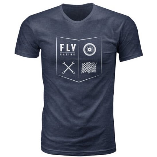 Polera All Things Moto Tee Navy Fly Racing - Rideshop