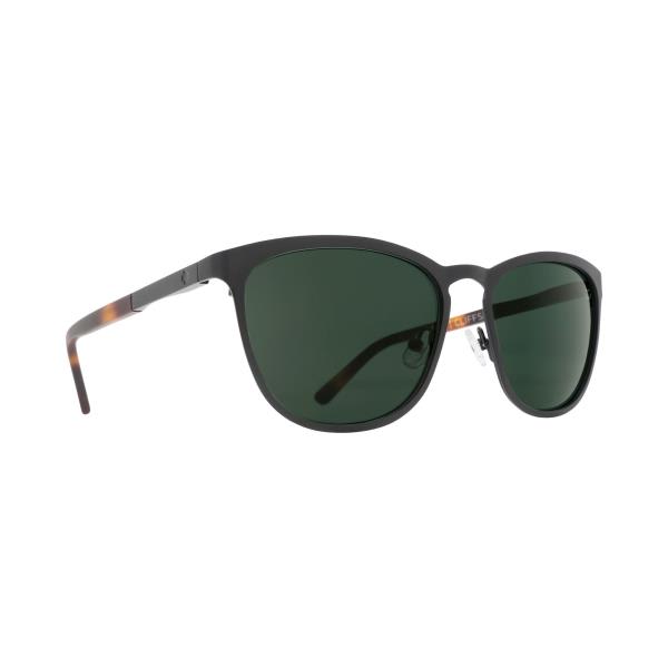 Anteojos Cliffside Matte Black/Matte Honey Tort - Happy Gray Green SPY - Rideshop