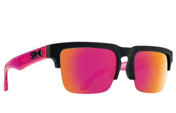 Anteojos SPY Helm 5050 Soft Matte Black Translucent Pink- HD Plus Gray Green con Lente Pink Spectra - Rideshop