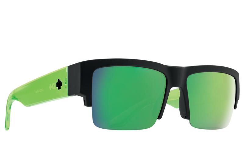 Anteojos Spy Sun Cyrus 5050 Soft Matte Black Translucent Green SPY - Rideshop