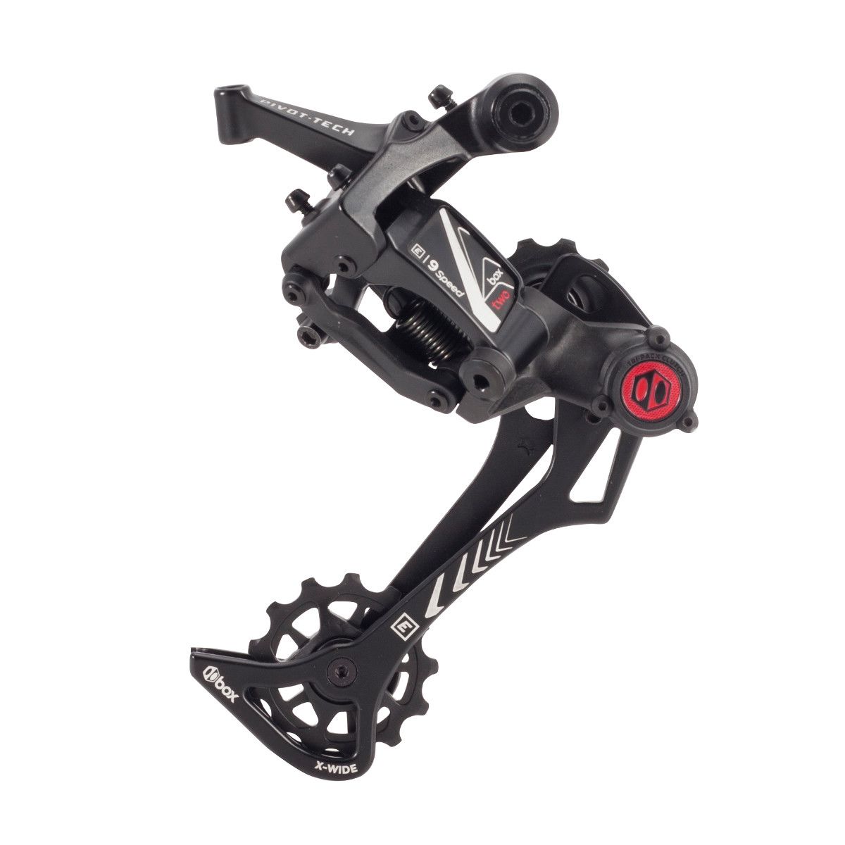 BOX TWO E-BIKE DERAILLEUR X-WIDE CAGE 9 SPEED BLACK - Rideshop