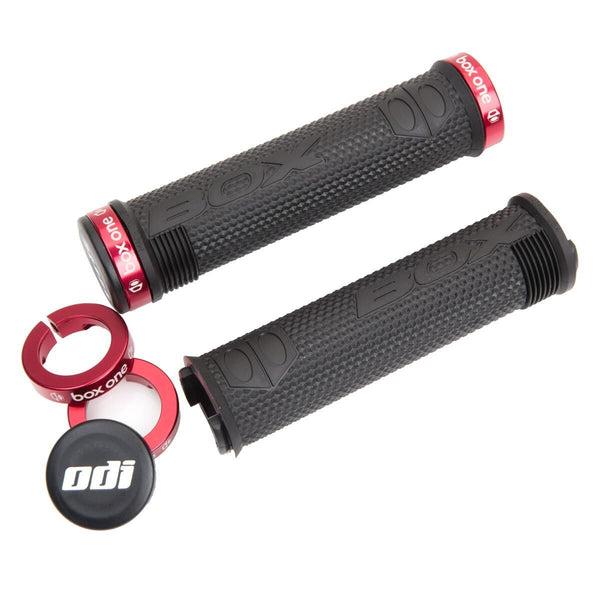 BOX ONE GRIP BLACK / RED CLAMP - Rideshop