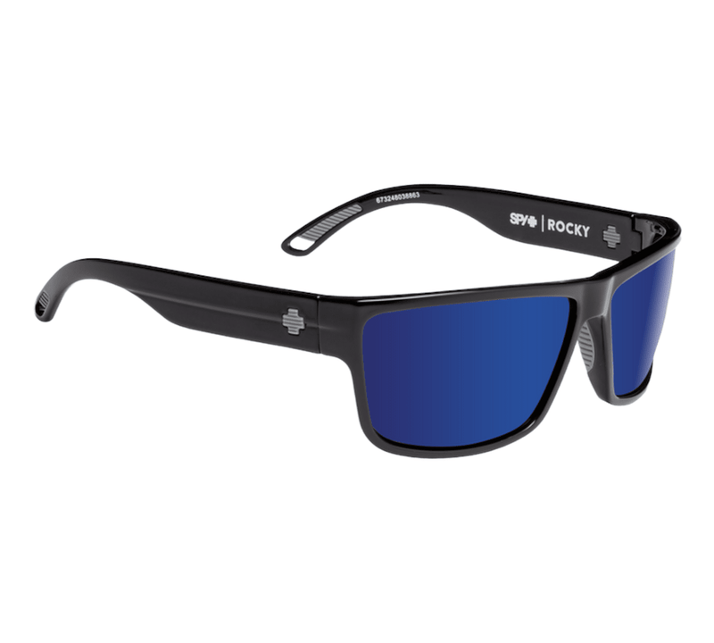SPY+ Lentes Rocky Black Happy Bronze Polar With Blue Spectra Mirror - Rideshop
