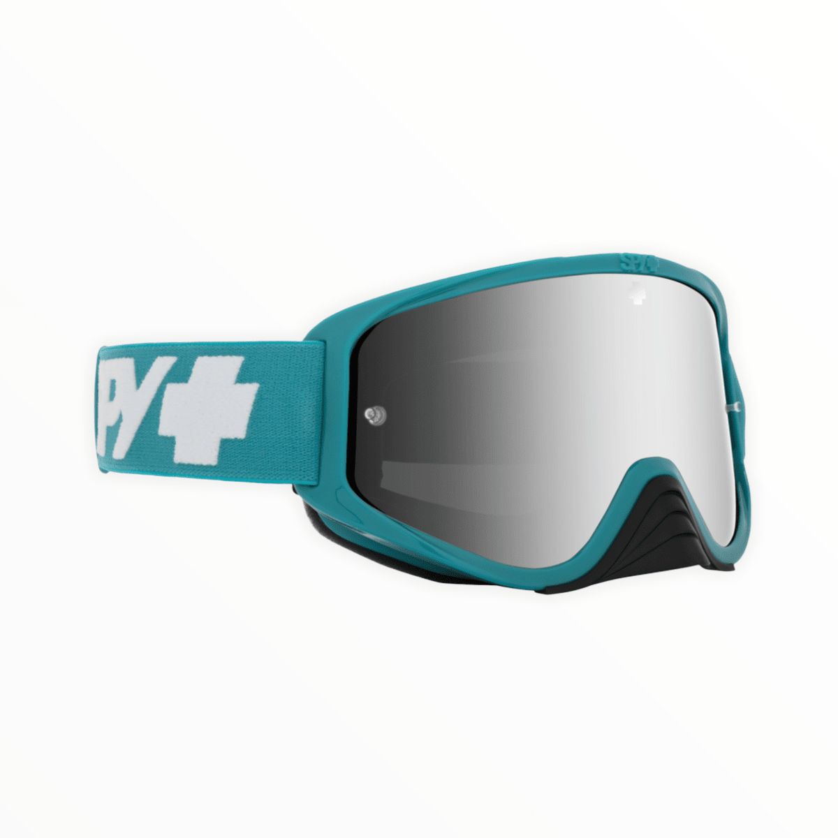 SPY+ Antiparras Moto Woot Race Checkers Teal HD Smoke with Silver Spec