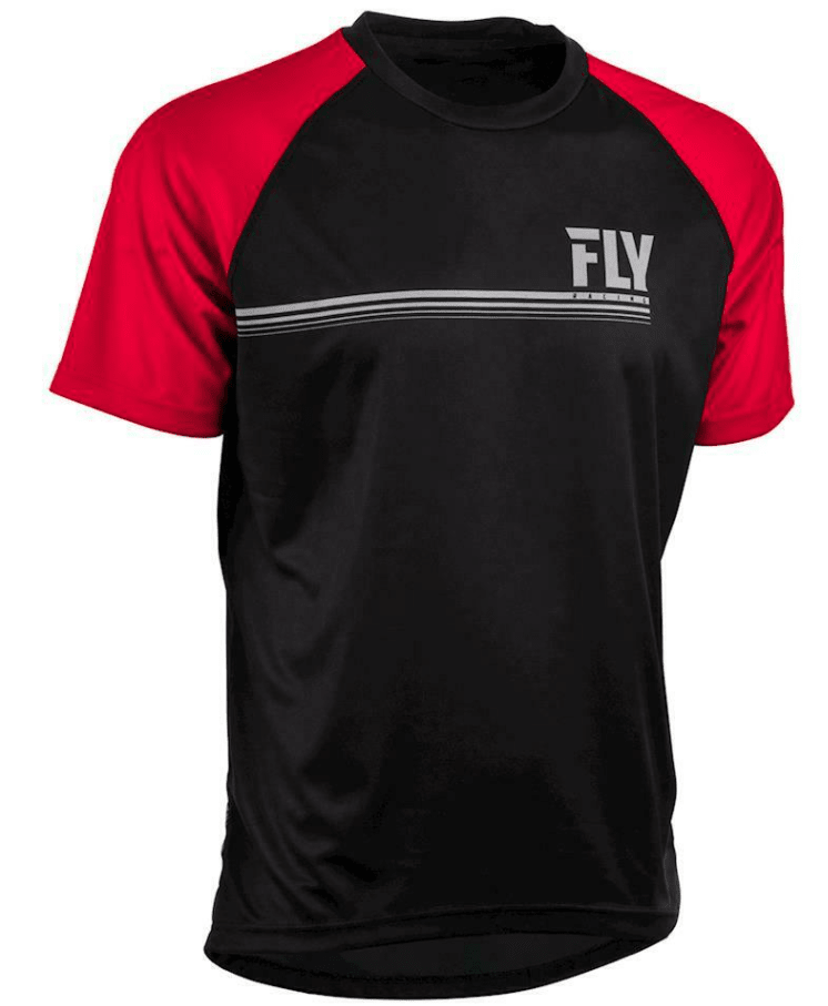 Polera de Bicicleta Action Negro Rojo Fly Racing - Rideshop