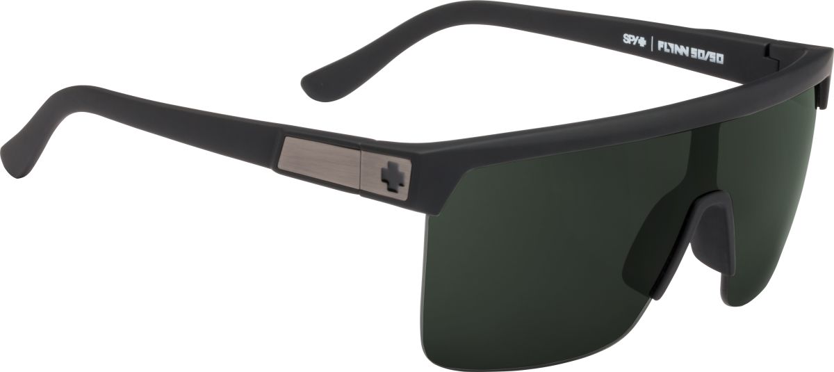 SPY Lentes Sun Flynn 5050 Soft Matte Black - Hd Plus Gray Green - Rideshop
