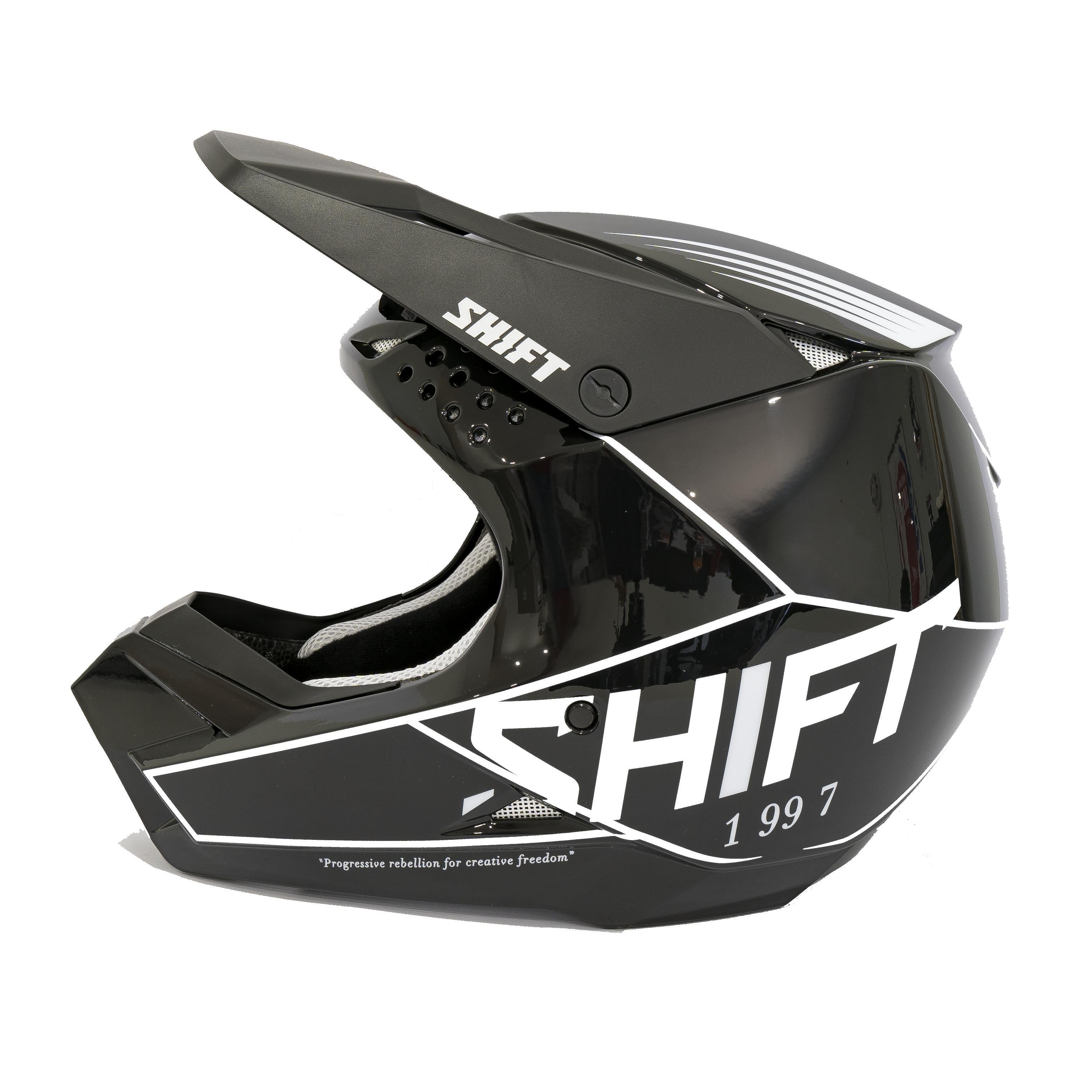 Casco Moto White Label Bliss Negro/Blanco Shift - Rideshop