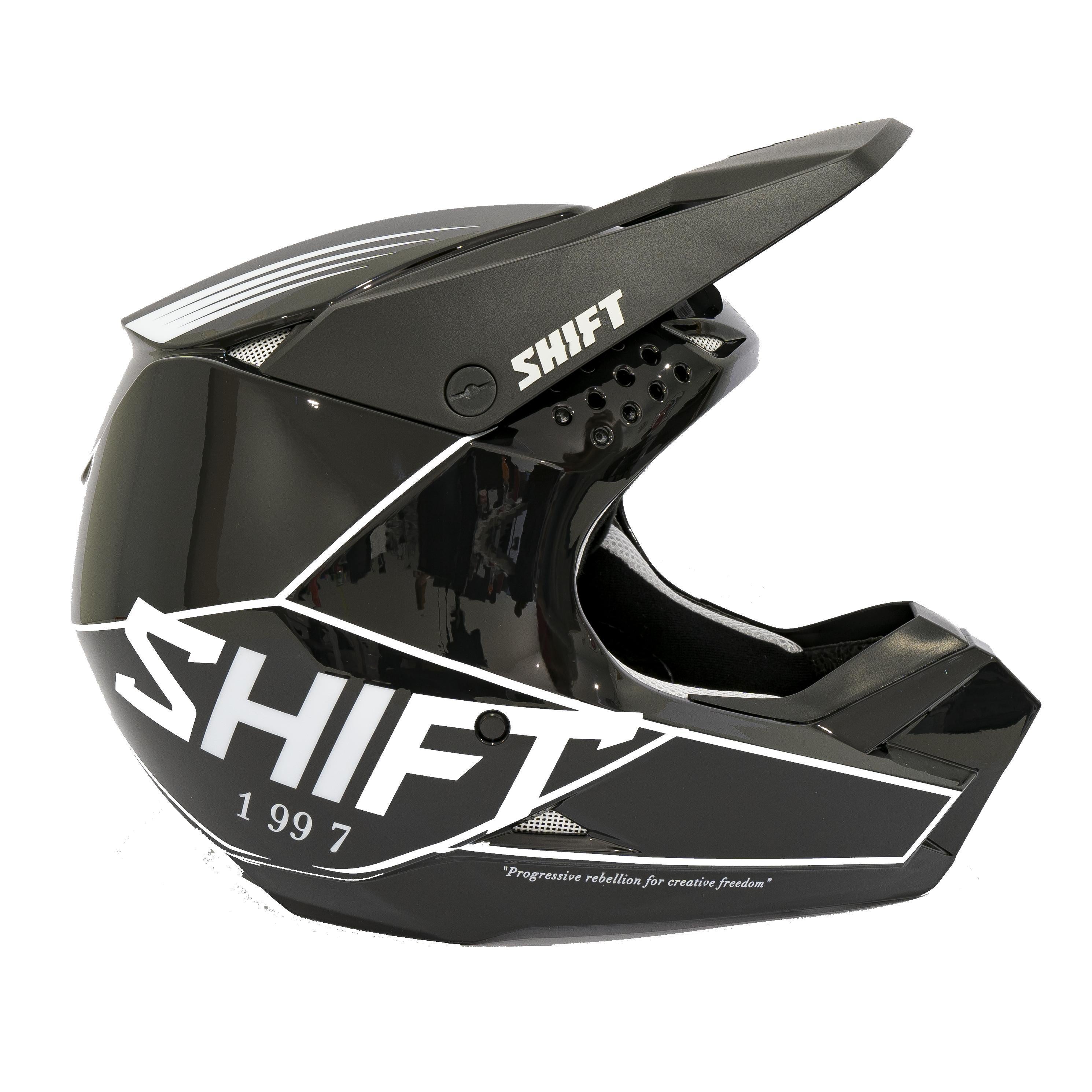 Casco Moto White Label Bliss Negro/Blanco Shift - Rideshop