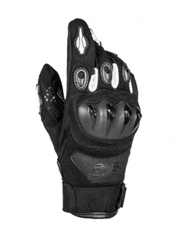 Guantes para moto GMS Tiger negro blanco - Rideshop