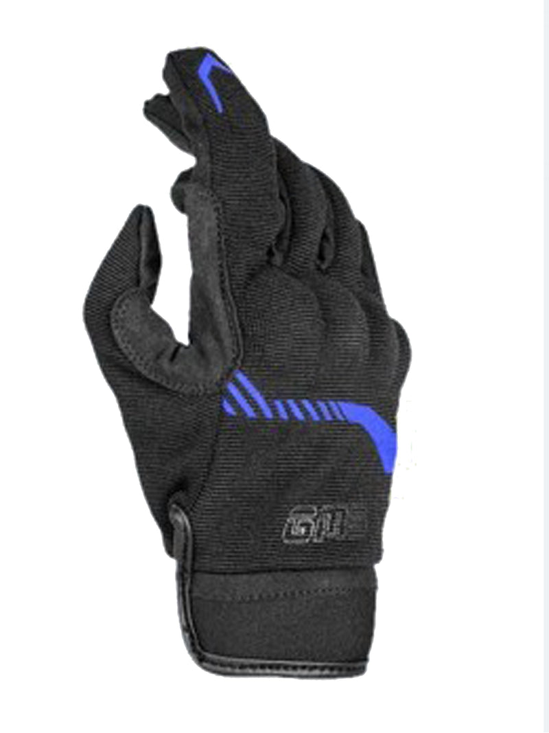 Guantes de moto GMS jet city negro azul - Rideshop