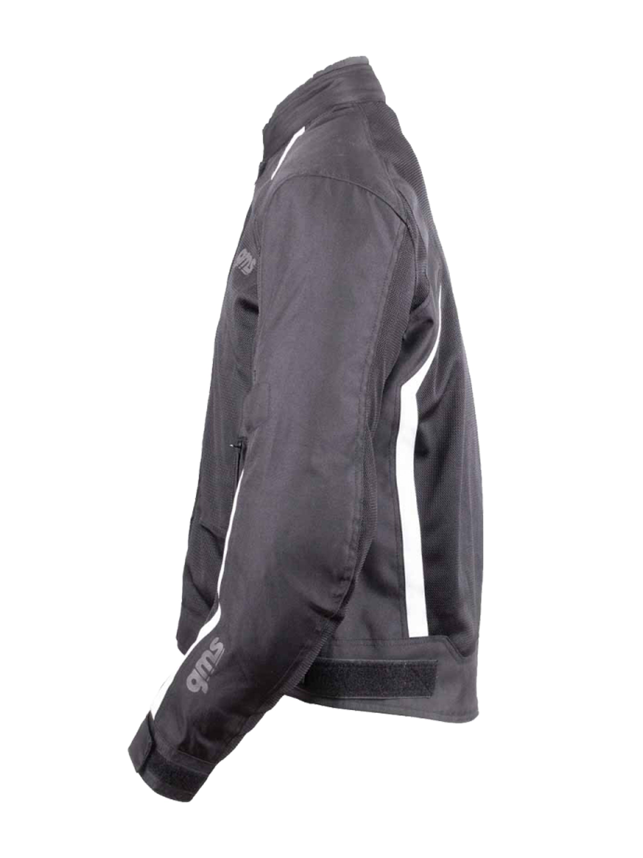 Chaqueta de moto GMS outback evo negro blanco - Rideshop