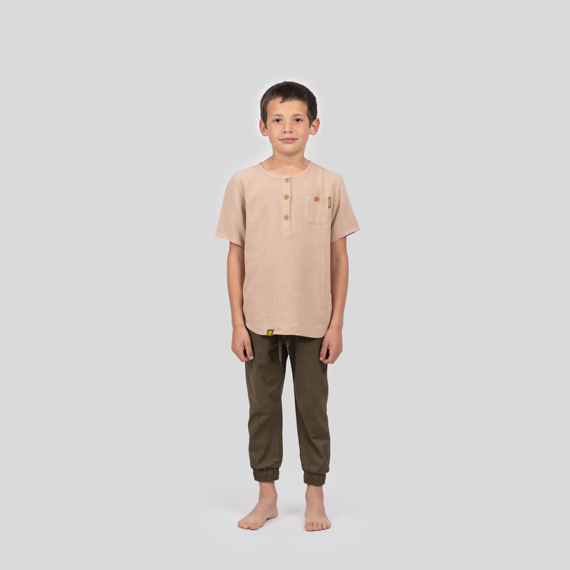 Gnomo Camisa Zelki Lino Niño-Rideshop