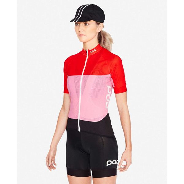 Poc Tricota Mujer Essential Road Light Jersey Red/Pink - Rideshop