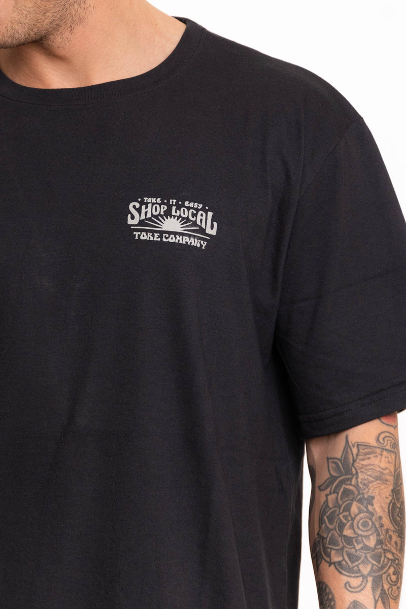 Toke Polera Shop Local Negro - Rideshop