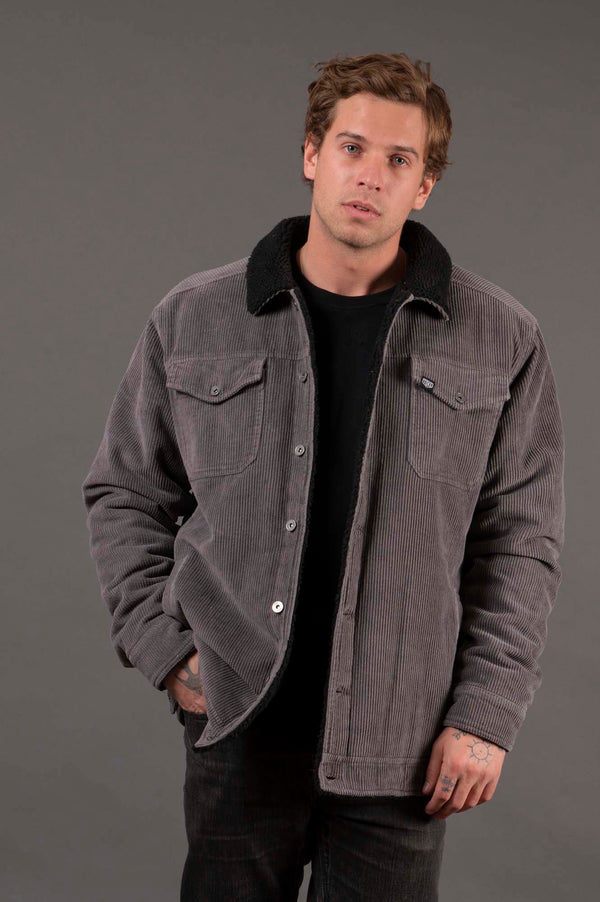 Toke Chaqueta Kicker De Cotele Gris Hombre - Rideshop