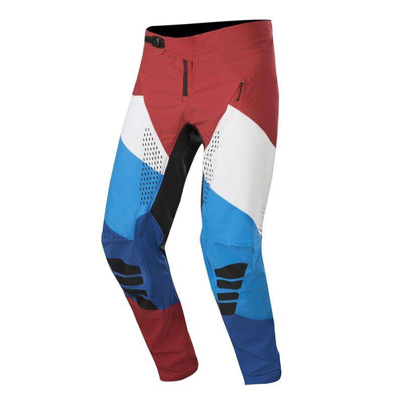 Alpinestars - Pantalón Moto Techstar Burgundy White Blue-Rideshop