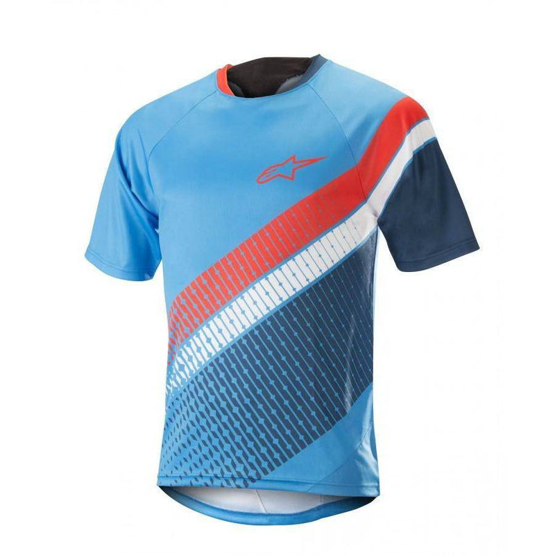 Alpinestars - Polera Bicicleta Predator S/S Bright Blue Poseidon Orange - Rideshop