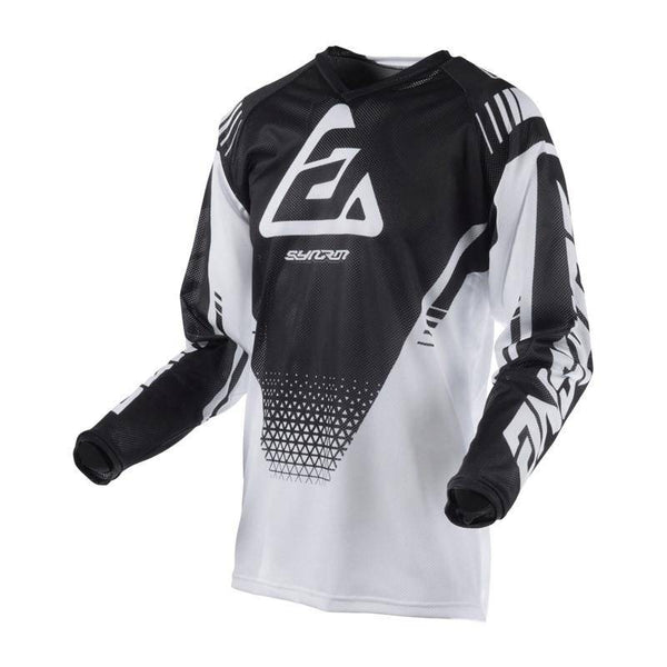 Answer - Jersey Moto Syncron Air Drift White / Black-Rideshop