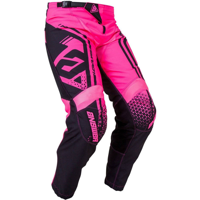 Answer - Pantalón Moto Syncron Drift Mujer Flo Pink / Black-Rideshop