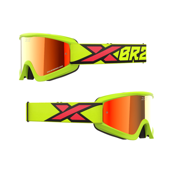 Antiparra EKS Flat Out Mirror Flo Yellow/Black/Fire-Rideshop