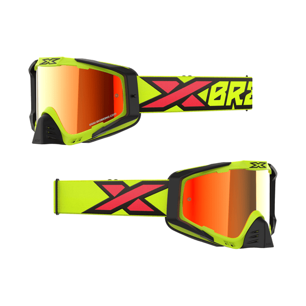 Antiparra EKS-S Flo Yellow/Black/Fire/Red Mirror Lens - Rideshop