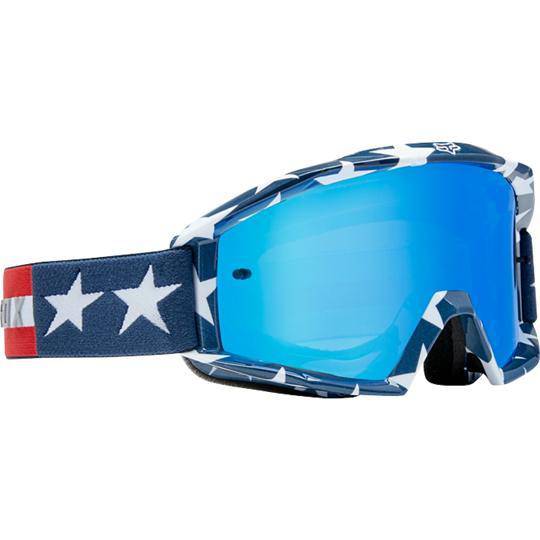 Antiparra Main Stripe Blanco Rojo Azul Fox Racing. - Rideshop