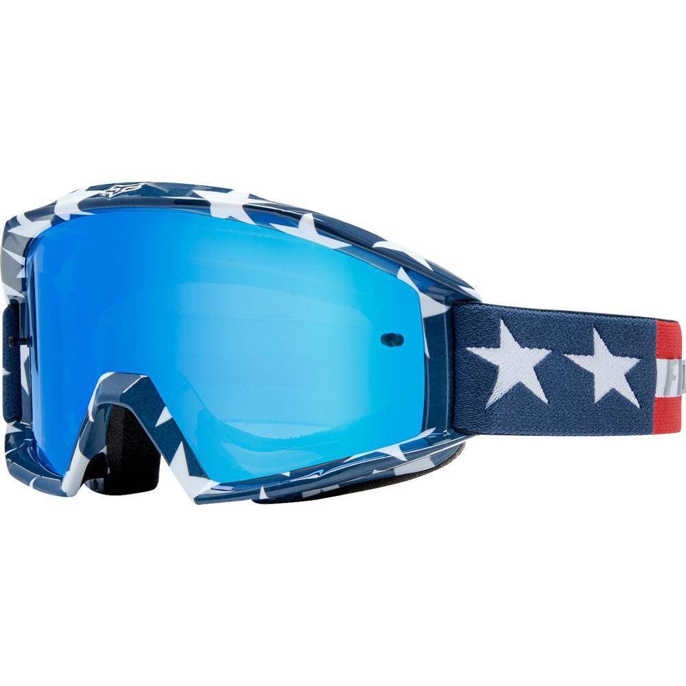 Antiparra Main Stripe Blanco Rojo Azul Fox Racing. - Rideshop